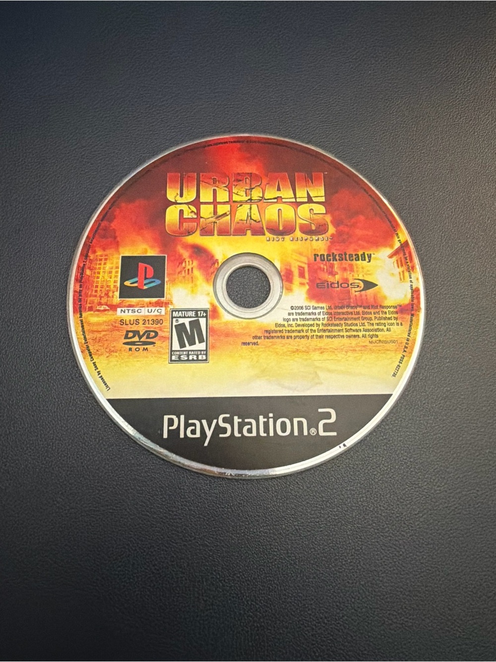 Urban Chaos Riot Response PS2 Disc